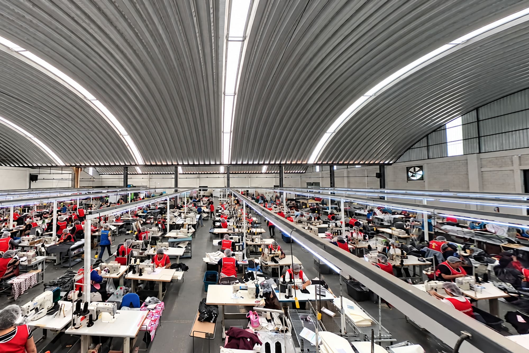 Planta de producción textil de EDESEG en operación